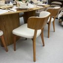 Ver imagem 2 de Cadeira de Madeira Joy Escandinava Estofada e Encosto Madeira Estofada