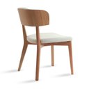 Ver imagem 5 de Cadeira de Madeira Joy Escandinava Estofada e Encosto Madeira Estofada