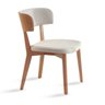 Cadeira de Madeira Joy Escandinava Estofada e Encosto Madeira Estofada - 1