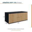 Ver imagem 5 de Conjunto para Banheiro Bancada em Porcelanato com Cuba Esculpida, Armário e Espelho Ripy 100cm Yesca