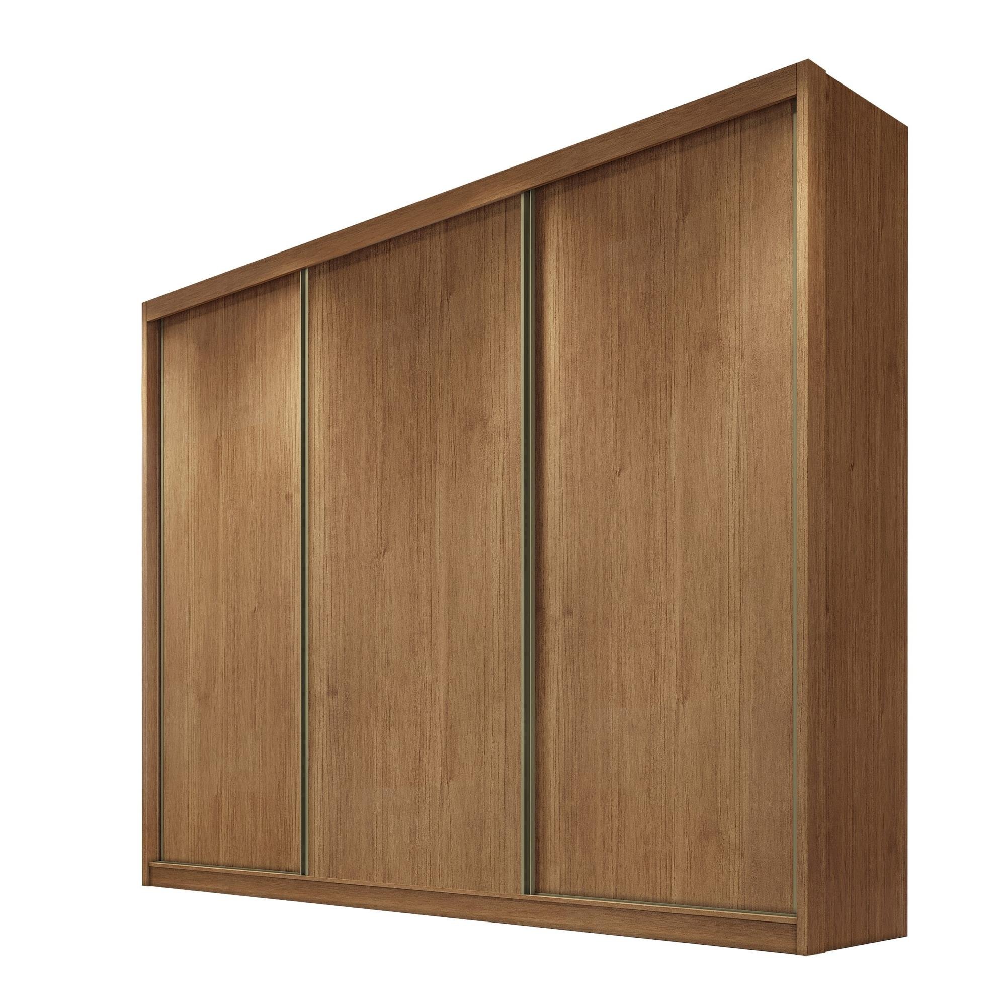 Guarda Roupa Casal 3 Portas 6 Gavetas 100%mdf Diamond Cumaru - Novo Horizonte