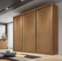 Ver imagem 2 de Guarda Roupa Casal 3 Portas 6 Gavetas 100%mdf Diamond Cumaru - Novo Horizonte