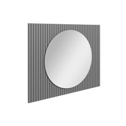 Conjunto para Banheiro Bancada em Porcelanato com Cuba Esculpida, Armário e Espelho Ripy 100cm - 11