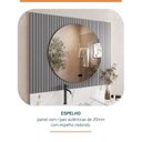 Ver imagem 3 de Conjunto para Banheiro Bancada em Porcelanato com Cuba Esculpida, Armário e Espelho Ripy 100cm