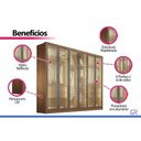 Ver imagem 5 de Guarda Roupa 6 Portas Vd 4g Linea N. Horizonte Cinamom