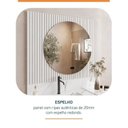 Ver imagem 3 de Conjunto para Banheiro Bancada em Porcelanato com Cuba Esculpida, Prateleira e Espelho Ripy 100cm