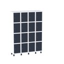 Ver imagem 2 de Armário Guarda Volume Locker Roupeiro 16 Portas Aço Grf 504/16