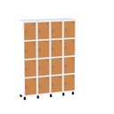 Ver imagem 2 de Armário Guarda Volume Locker Roupeiro 16 Portas Aço Grp 504/16