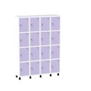 Ver imagem 2 de Armário Guarda Volume Locker Roupeiro 16 Portas Aço Grf 504/16