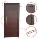 Ver imagem 3 de Porta Lambril c/Puxador e. Super Marrom Corten Dourado 100 Brimak