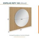 Ver imagem 3 de Conjunto para Banheiro Bancada em Porcelanato com Cuba Esculpida, Prateleira e Espelho Ripy 100cm Ye