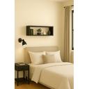 Ver imagem 3 de Nicho Retangular 100x30x20cm Mdf Decoração Escritório Quarto:preto
