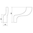 Ver imagem 2 de Kit 3 Cabides 2040 C 240 Meber Metais Cinza/Cromado