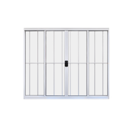 Janela de Correr 4 Folhas C/grade Alumínio Branco 1.00 X 1.20 Linha Modular - Hale - 1