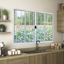 Ver imagem 3 de Janela de Correr 4 Folhas C/grade Alumínio Branco 1.00 X 1.20 Linha Modular - Hale