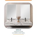 Ver imagem 3 de Conjunto para Banheiro Bancada em Porcelanato com Cuba Esculpida, Armário e Espelho Ripy 120cm