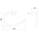 Ver imagem 2 de Kit 3 Cabides 2040 C 50 Gioia Meber Metais