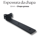 Ver imagem 4 de 3 Suportes de Prateleira 20cm Mão Francesa Estilo Moderno Aço Resistente Acabamento Invisível Preto