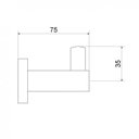 Ver imagem 2 de Kit 3 Cabides de Parede 1 Gancho 2040 C34 Meber Metais