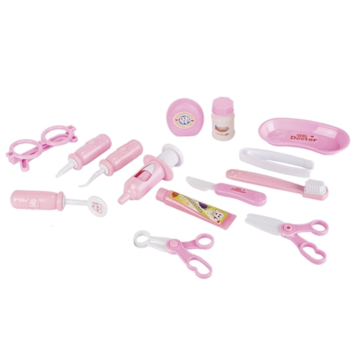 Kit Dentista Infantil 16 Peças Fenix Brinquedo Infantil Odontologia Rosa - 5