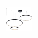 Ver imagem 1 de Pendente Led 3 Anéis / Aros 3000k 115w Bivolt Ø130x500cm Alumínio - Astra Led