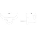 Ver imagem 2 de Kit 3 Cabides Duplo 2042 C 50 Gioia Meber Metais