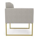Ver imagem 6 de Poltrona Sala de Estar Industrial Dourado Elisa Bouclê D03 - D’Rossi 