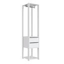 Ver imagem 1 de Guarda Roupa Closet 02 Gavetas 183x40cm Branco Proddy Branco