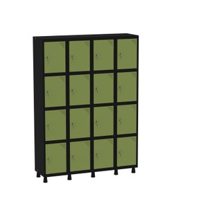 Armário Guarda Volume Locker Roupeiro 16 Portas Aço Grf 504/16