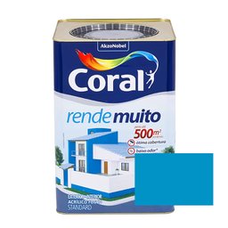 Tinta Rende Muito Acrílico Fosco Oceano 18 Litros Coral - 1