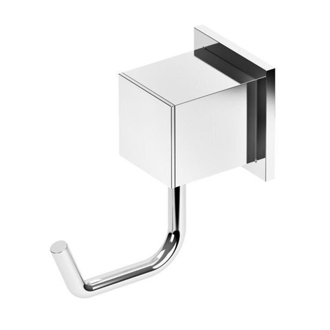 Kit 3 Cabides para Banheiro 1 Gancho Home Meber Metais Cinza/Cromado