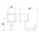 Ver imagem 2 de Kit 3 Cabides para Banheiro 1 Gancho Home Meber Metais