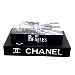 Kit 2 Caixas Livro Porta Objetos Moda Luxo + Beatles - 1