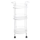 Ver imagem 2 de Carrinho de Bebidas Decorativo Circular Branco/Fosco