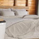 Ver imagem 4 de Kit Cama Verão Casal Gelatto Termofresh Edredom e Travesseiros Centeio Claro