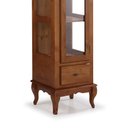 Ver imagem 3 de Cristaleira Madeira Maciça 1 Porta Laterais em Vidro 3 Prateleiras 60110 Linz Móveis -Imbuia Glazer