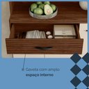 Ver imagem 7 de Armário de Cozinha 6 Portas 1 Gaveta Golden Nogueira/off White/cp-ripado - Ssx Multicoisas