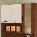 Ver imagem 5 de Armário de Cozinha 6 Portas 1 Gaveta Golden Nogueira/off White/cp-ripado - Ssx Multicoisas