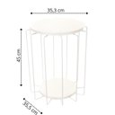 Ver imagem 3 de Mesa Redonda Sofisticação e o Poder da Organização Simples Branco