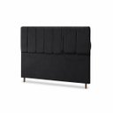 Ver imagem 5 de Cabeceira para Cama Casal King Estofada 1,93 ,Mts Mel Vilajo: Suede Preto