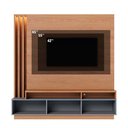 Ver imagem 7 de Estante Home Tv 65 Pol 180 Cm 2 Portas Humaita Freijo Cinza Colibri