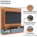 Ver imagem 6 de Estante Home Tv 65 Pol 180 Cm 2 Portas Humaita Freijo Cinza Colibri