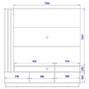 Ver imagem 4 de Estante Home Tv 65 Pol 180 Cm 2 Portas Humaita Freijo Cinza Colibri