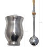 Kit Cuia e Bomba de Bojo 21cm Metal Chimarrão Mate Terere - 2