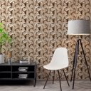 Ver imagem 2 de Papel de Parede Madeira 3d Decorativa Ornamentos 3,30m