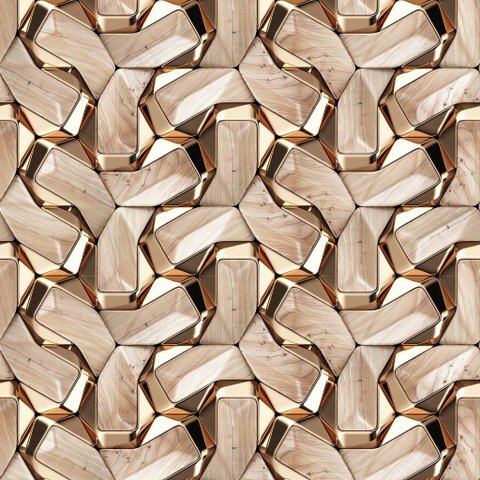 Papel de Parede Madeira 3d Decorativa Ornamentos 3,30m