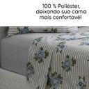 Ver imagem 4 de Jogo Lençol Duplo Estampado Microfibra Cama Casal Greta-Florido