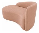 Ver imagem 4 de Sofá Divã Orgânico Charlotte Sala 160cm Bouclé Rose