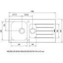 Ver imagem 3 de Cuba de Sobrepor para Cozinha Tramontina Vitra 1.5C 34 com 01 Furo para Torneira