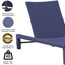 Ver imagem 7 de Espreguiçadeira Grécia Alumínio Corda Náutica Regulagem Piscina Trama Original